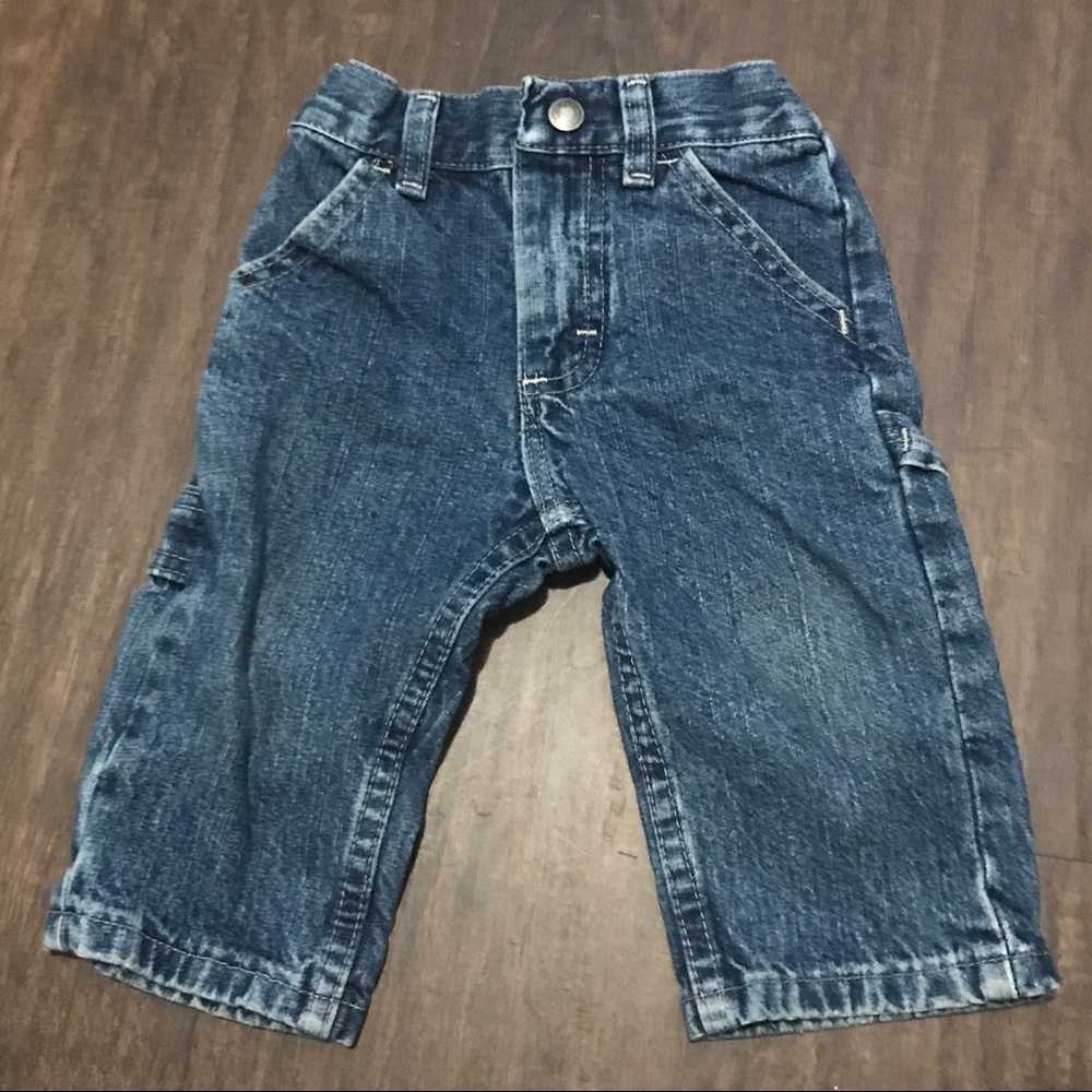 Wrangler Boys Cargo Blue Jeans Size 12 Months